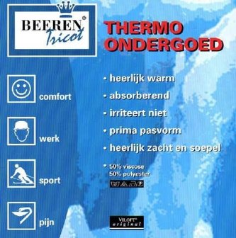 Thermo Unisex colshirt Zwart met lange mouw 