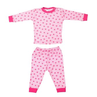 Baby pyjama Stripe/Star Roze