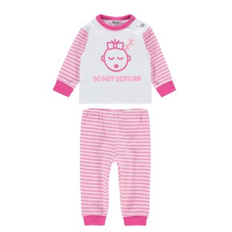 Baby pyjama Do not disturb Roze