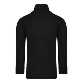 Thermo Unisex colshirt Zwart met lange mouw 