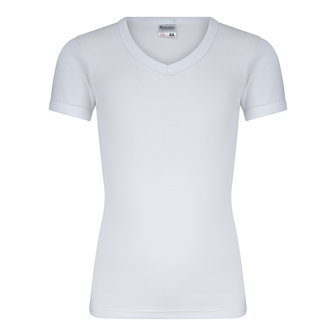 Jongens T-shirt met V-hals M3000 Wit