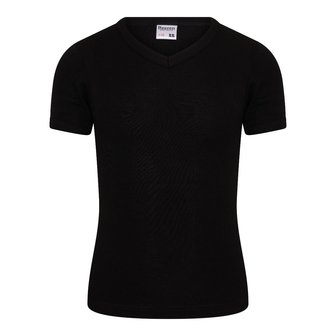 Jongens T-shirt met V-hals M3000 Zwart