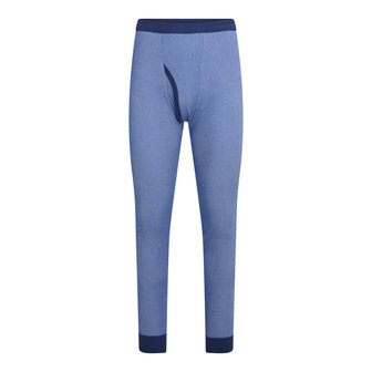 Heren pantalon met gulp &#039;Skipper&#039;s Ondergoed&#039;  65% katoen 35% polyester Blauw