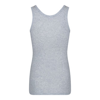 Heren singlet 65% katoen 35% polyester Melee grijs