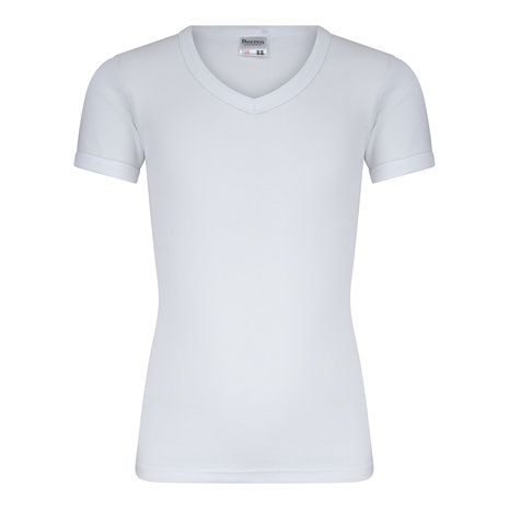 Jongens T-shirt met V-hals M3000 Wit