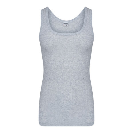 Heren singlet 65% katoen 35% polyester Melee grijs