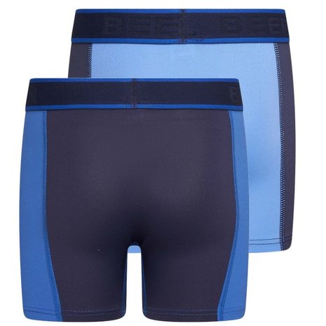 2-Pack Mix&Match Jongens boxershorts Blauw/D.Blauw