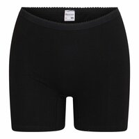2-Pack Dames cotton stretch boxershorts 'Softly' met lange pijp (Zwart)