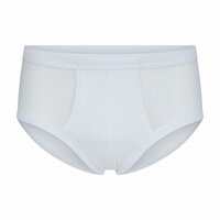 2-Pack Heren slips met gulp 95% katoen 5% eslathan Wit Klassieke Fit Wit 