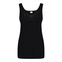 Dames hemd 'Viola' 100% Katoenen Tricot (Zwart)