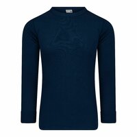 Heren T-shirt met lange mouw 100% katoen Marine