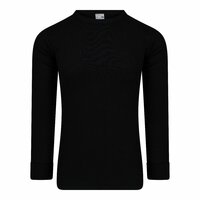 Heren T-shirt met lange mouw 100% katoen Zwart